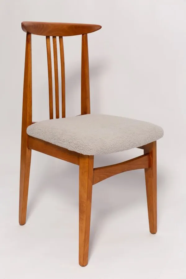 Illustration numéro 5 du produit Chaise en hêtre bouclé mi-siècle, design de M. Zielinski, Europe, 1960s