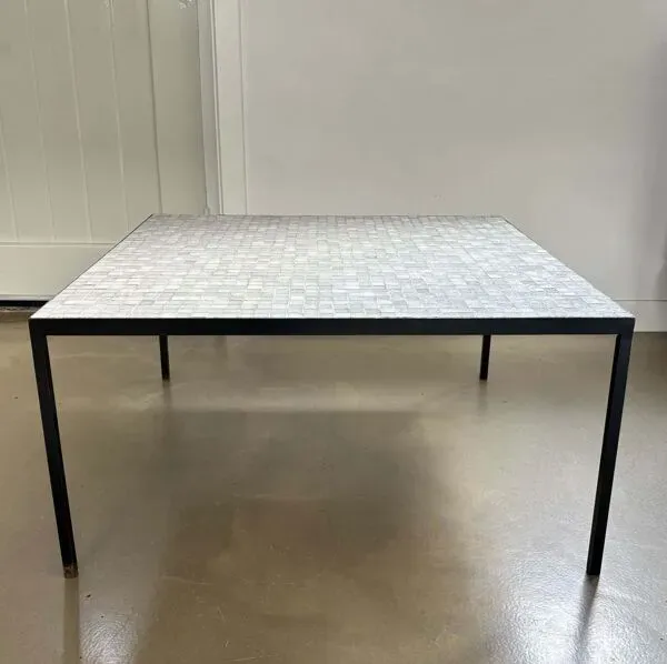 Illustration numéro 5 du produit Table basse carrée en mosaïque, design Floris H. Fiedeldij pour Artimeta, Pays-Bas, années 1950