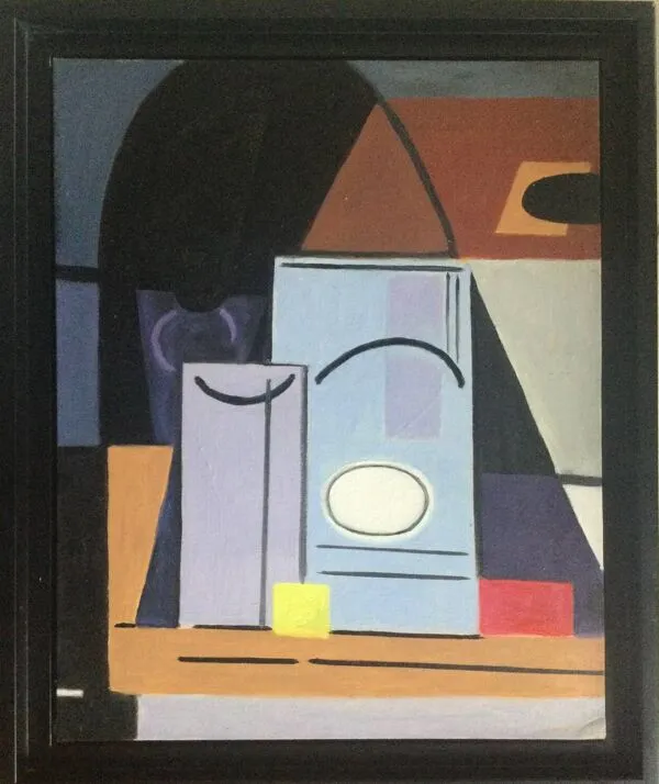 Illustration numéro 5 du produit Huile sur carton toilé, Composition néocubiste