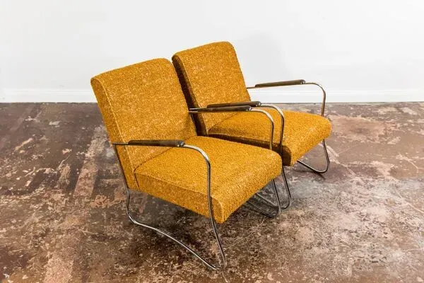 Illustration numéro 5 du produit Fauteuils de style Bauhaus, années 1950, Pologne