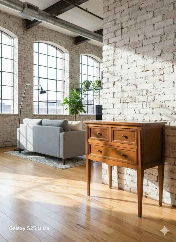 Illustration numéro 5 du produit Commode style Louis XVI en merisier massif