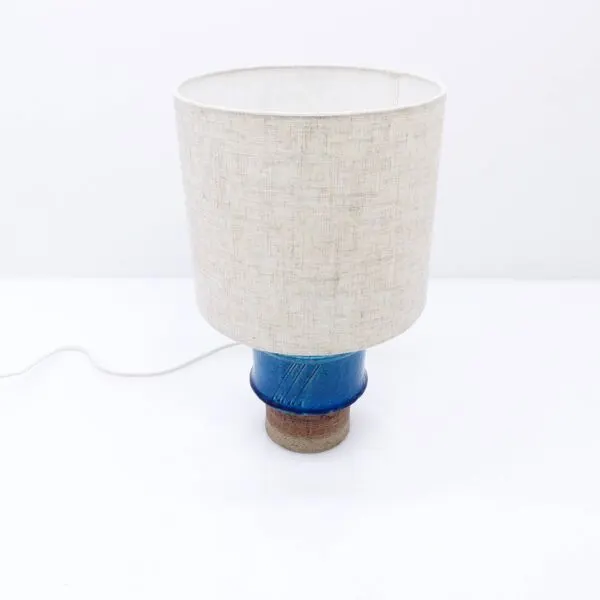 Illustration numéro 5 du produit Lampe de table en grès bleu par Inger Persson pour Rörstrand, Suède, années