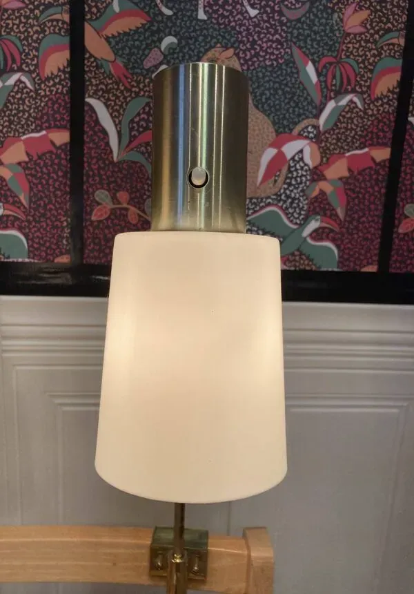 Illustration numéro 5 du produit Paire de grandes lampes modulables industrielles 1950.