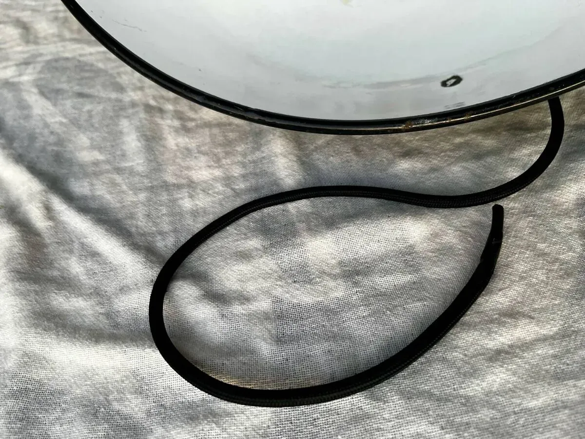 Illustration numéro 5 du produit Suspension industrielle XXL en tôle émaillée noire