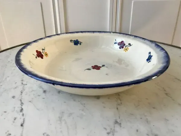 Illustration numéro 5 du produit Plat creux digoin sarreguemines modèle ''mary lou'' années 40