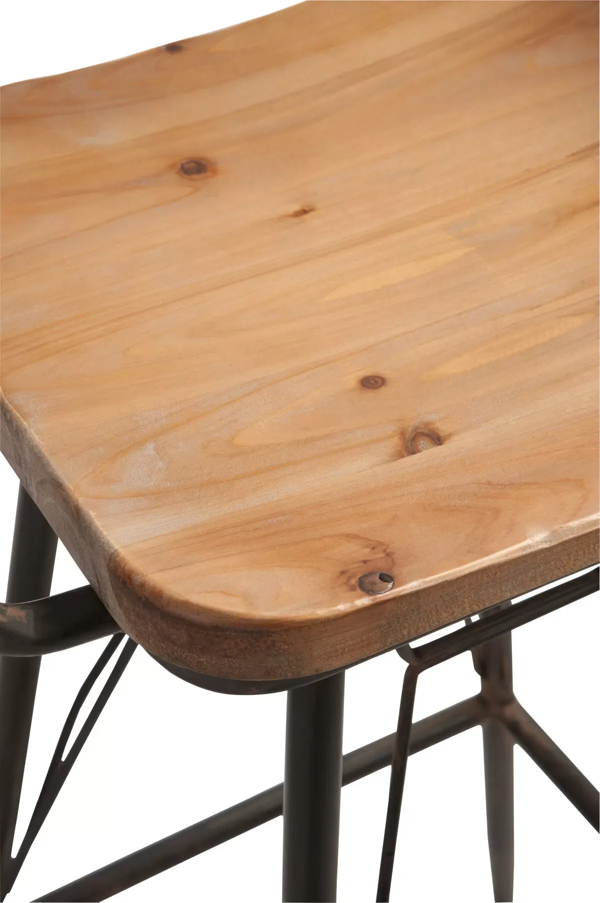 Illustration numéro 5 du produit Tabouret de bar en fer et bois