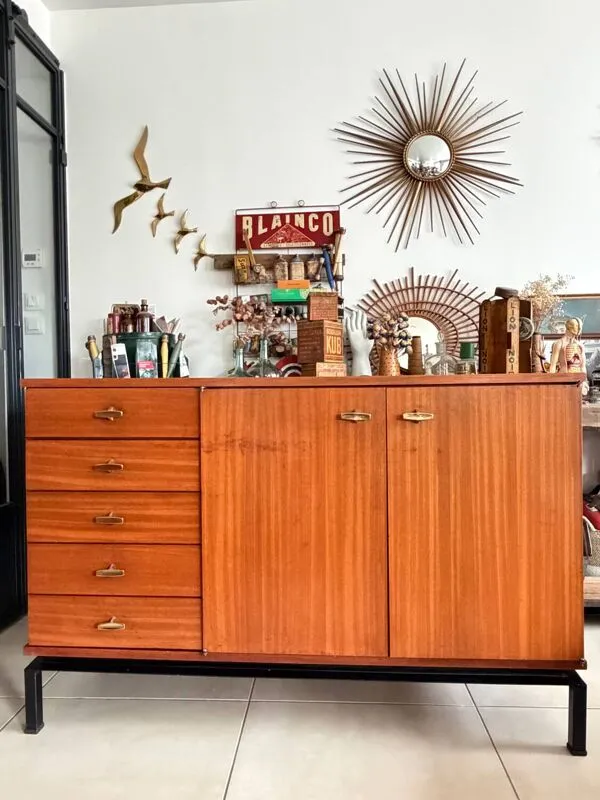 Illustration numéro 5 du produit Enfilade ''Alvéole'' Marcel Gascoin – Circa 1960