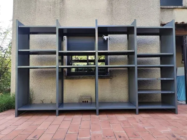 Illustration numéro 5 du produit Étagères industrielles modulables Vintage Dexion