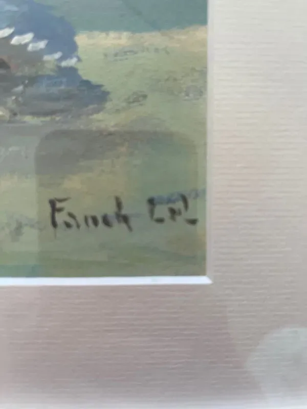 Illustration numéro 5 du produit Plaisirs de la plage à Saint Lunaire, gouache sur carton signée Fanch Lel