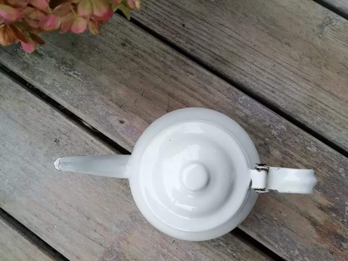 Illustration numéro 5 du produit Théière en tôle émaillée