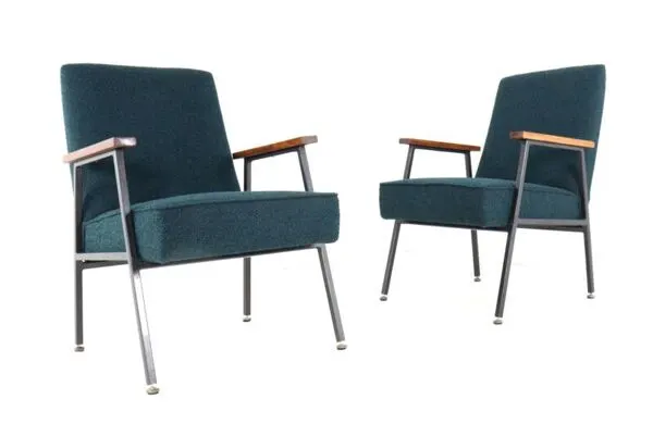Illustration numéro 5 du produit Fauteuil Gispen 'Genie'   2 pièces en stock
