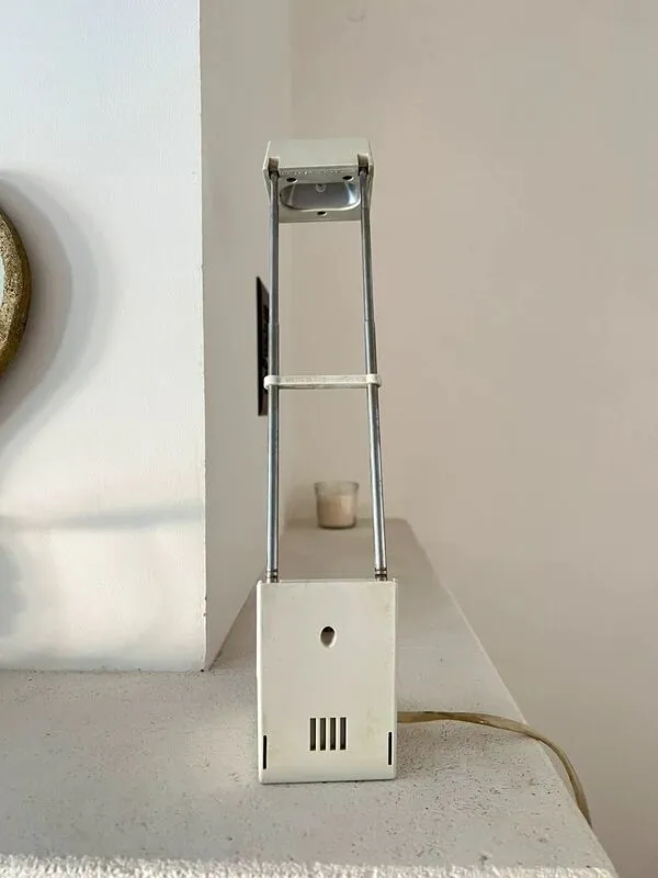 Illustration numéro 5 du produit Lampe à bras télescopique moderniste blanc - Années 80