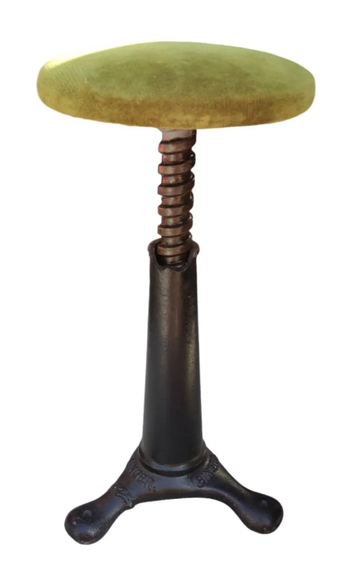 Illustration numéro 5 du produit Ancien tabouret industriel Singer