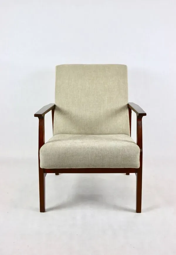 Illustration numéro 5 du produit Fauteuil Club Beige Vintage, Années 70