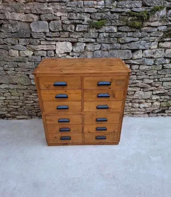 Illustration numéro 5 du produit Meuble de métiers à 12 tiroirs