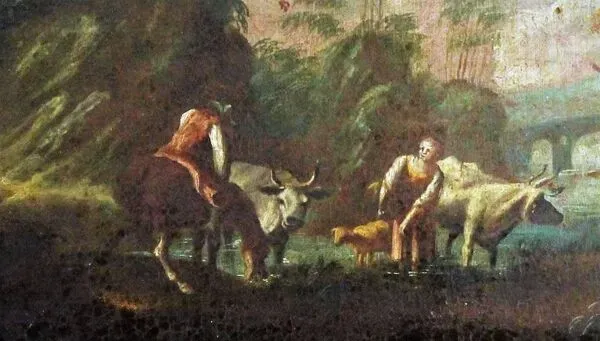 Illustration numéro 5 du produit École flamande, « Paysage de Campagne », huile sur toile, XVIIème siècle