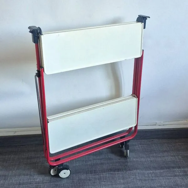 Illustration numéro 5 du produit Desserte plainte design Louis Lucien Lepoix vintage 80s