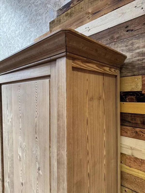 Illustration numéro 5 du produit Grande armoire de métier en pitchpin - Début XXe siècle