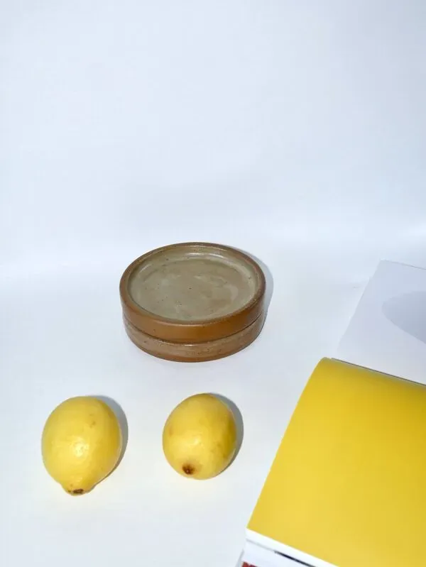 Illustration numéro 5 du produit Paire de dessous de bouteilles en grès émaillé, 1970