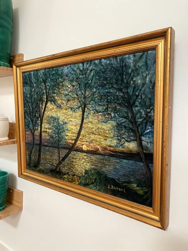 Illustration numéro 5 du produit Tableau Huile Lucien DUVERT (Montluçon) - Paysage Post-Impressionniste
