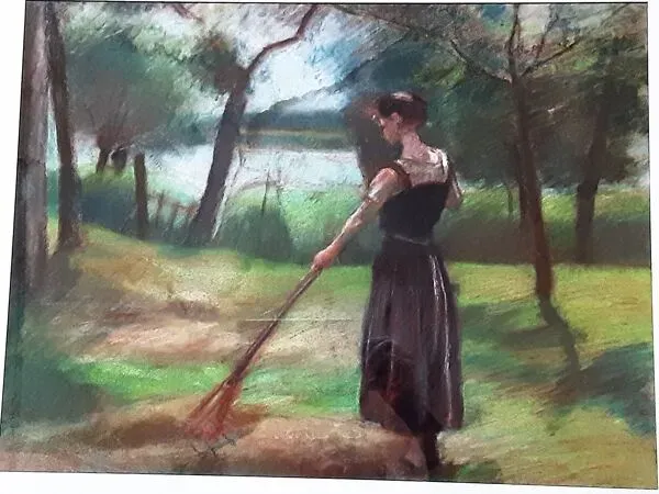 Illustration numéro 5 du produit Jeune fille dans le parc