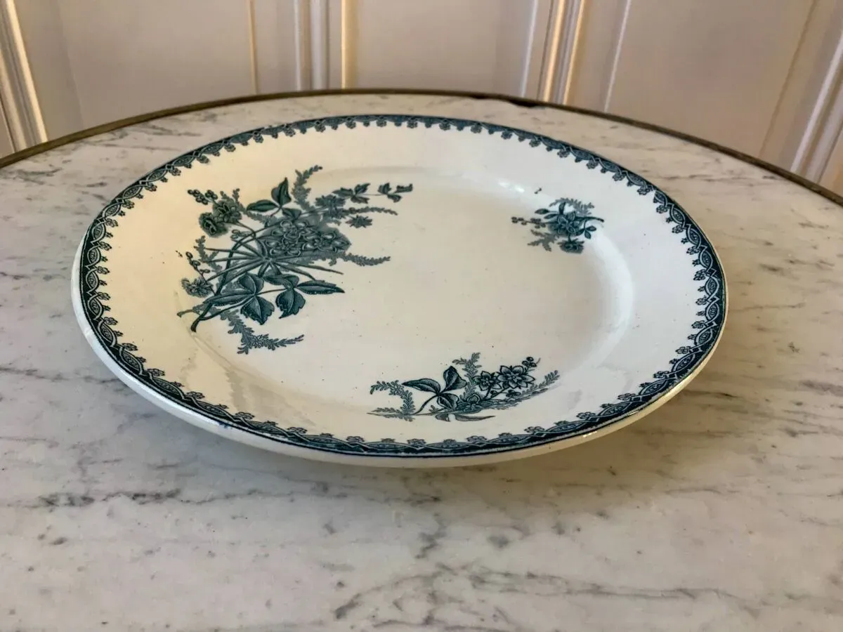 Illustration numéro 5 du produit plat rond en Terre de Fer japonisant fin XIXème