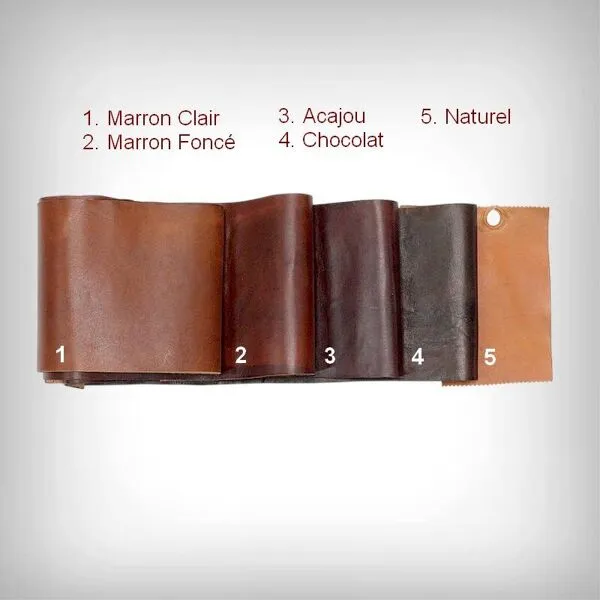 Illustration numéro 5 du produit Fauteuil club solange en cuir de mouton