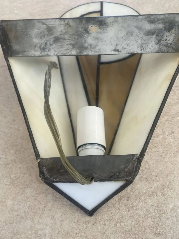 Illustration numéro 5 du produit Applique murale en  verre vitrail, style Tiffany, design Art Déco