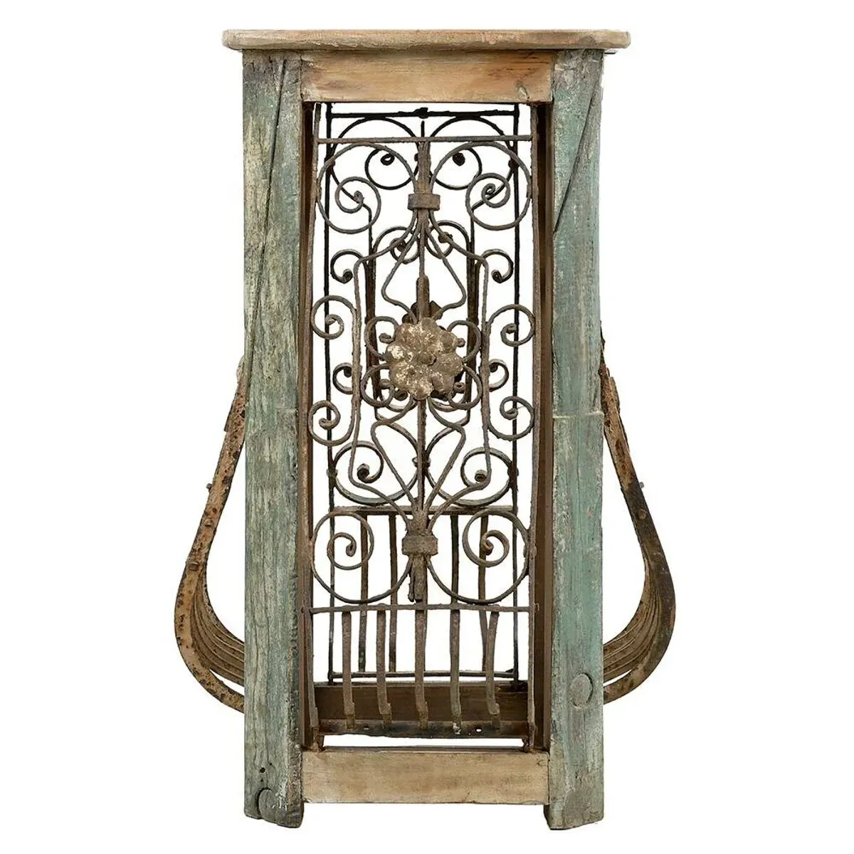 Illustration numéro 5 du produit Sellette en bois et acier