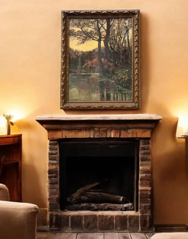 Illustration numéro 5 du produit KOWALSKI Ivan, Pastel paysage rivière sous-bois signé début XXème