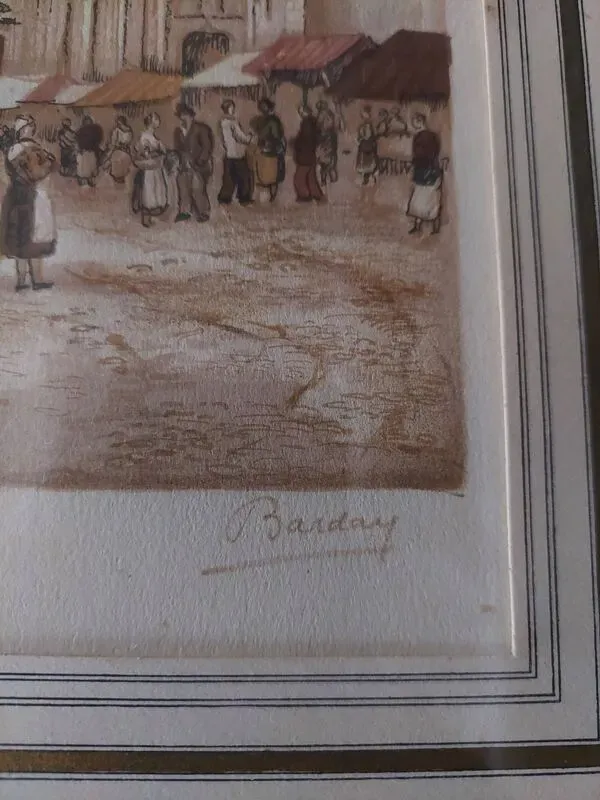 Illustration numéro 5 du produit Aquarelle Senlis première moitié XXème