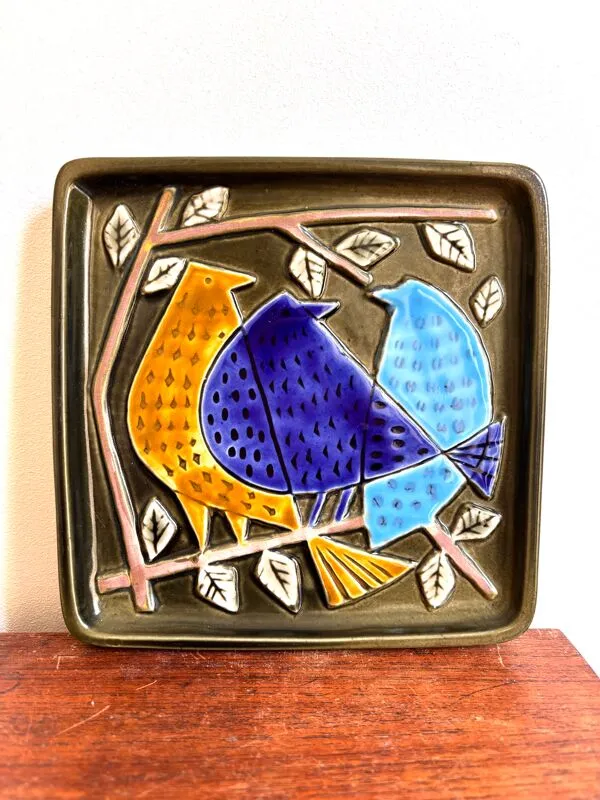 Illustration numéro 5 du produit Lisa Larson Gustavsberg - Plaque murale suédoise vintage – Céramique s