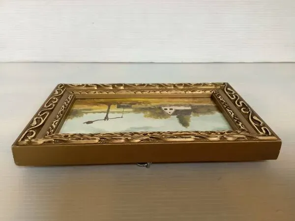 Illustration numéro 5 du produit Petit tableau paysage huile sur isorel