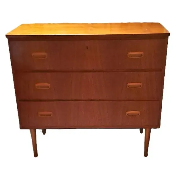 Illustration numéro 5 du produit Commode 3 tiroirs scandinave en teck, 1970