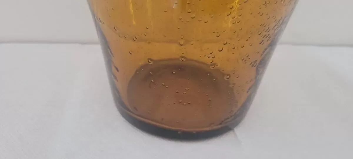 Illustration numéro 5 du produit Seau à glace en verre soufflé 1980