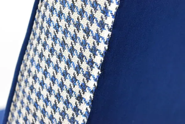 Illustration numéro 5 du produit Fauteuil original ''Fox'', restauré, designer H.Lis, années 1970, bleu pied de poule.