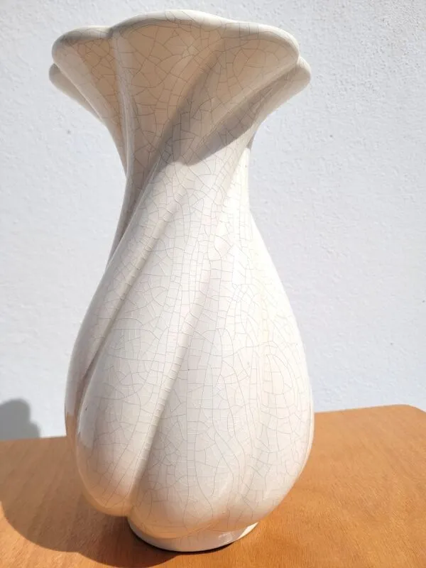 Illustration numéro 5 du produit Vase vintage en céramique craquelée Faïencerie de Charolles