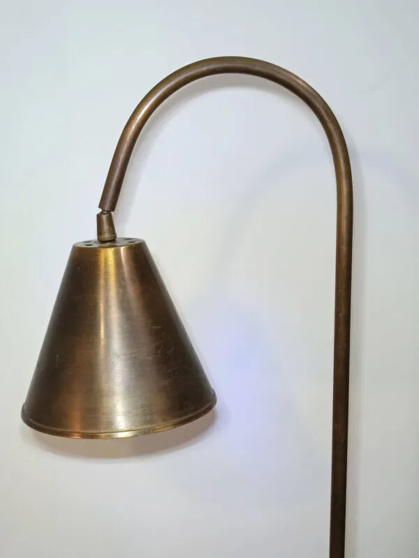 Illustration numéro 5 du produit Lampadaire en laiton par Jacques Adnet pour Valenti 1960