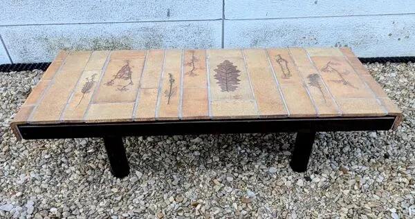 Illustration numéro 5 du produit Table Basse Herbier Design Vintage Capron Barrois Vallauris