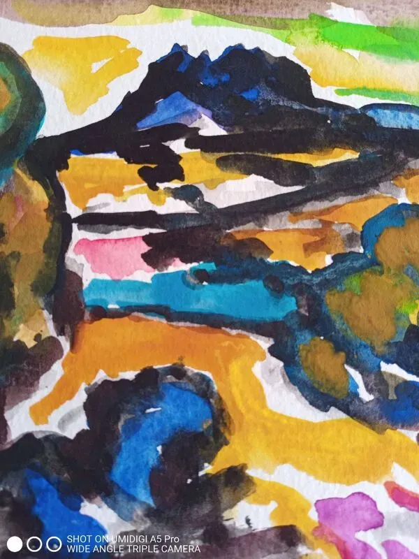 Illustration numéro 5 du produit Pierre Lacroux (1909- 1993) Gouache sur papier 24 x 32 cm - de 1989 - (303)