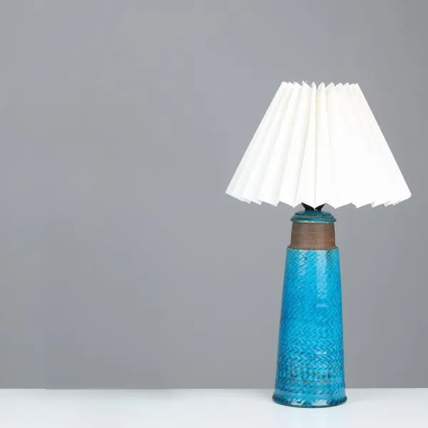 Illustration numéro 5 du produit Lampe de table Nils Kahler en céramique Herman A. Kähler, Danemark, 1960 signée