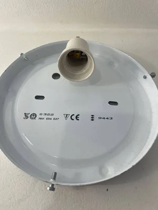 Illustration numéro 5 du produit Plafonnier verre moulé, 1970