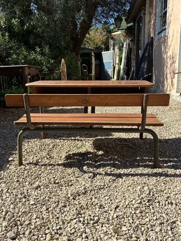 Illustration numéro 5 du produit Banc d'écolier ancien