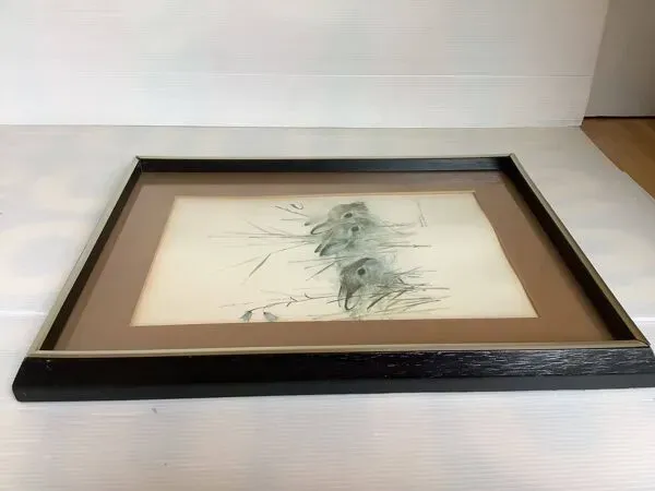 Illustration numéro 5 du produit Grand cadre avec des lapins dans la nature