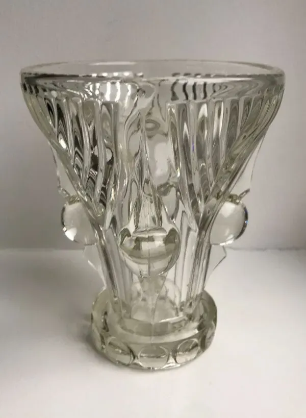 Illustration numéro 5 du produit Vase en cristal art déco années 30