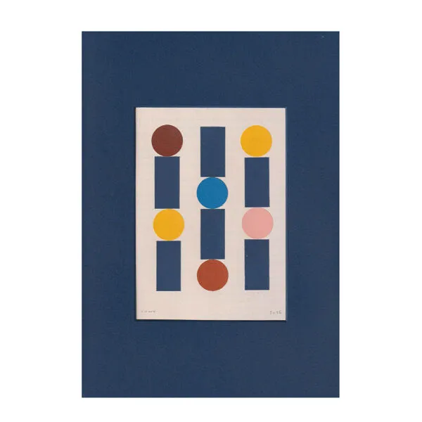 Illustration numéro 5 du produit Collage abstrait sur papier  signée eawy