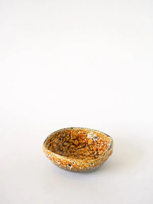 Illustration numéro 5 du produit Vide-poche en céramique Fat Lava, jaune et noir, 1970