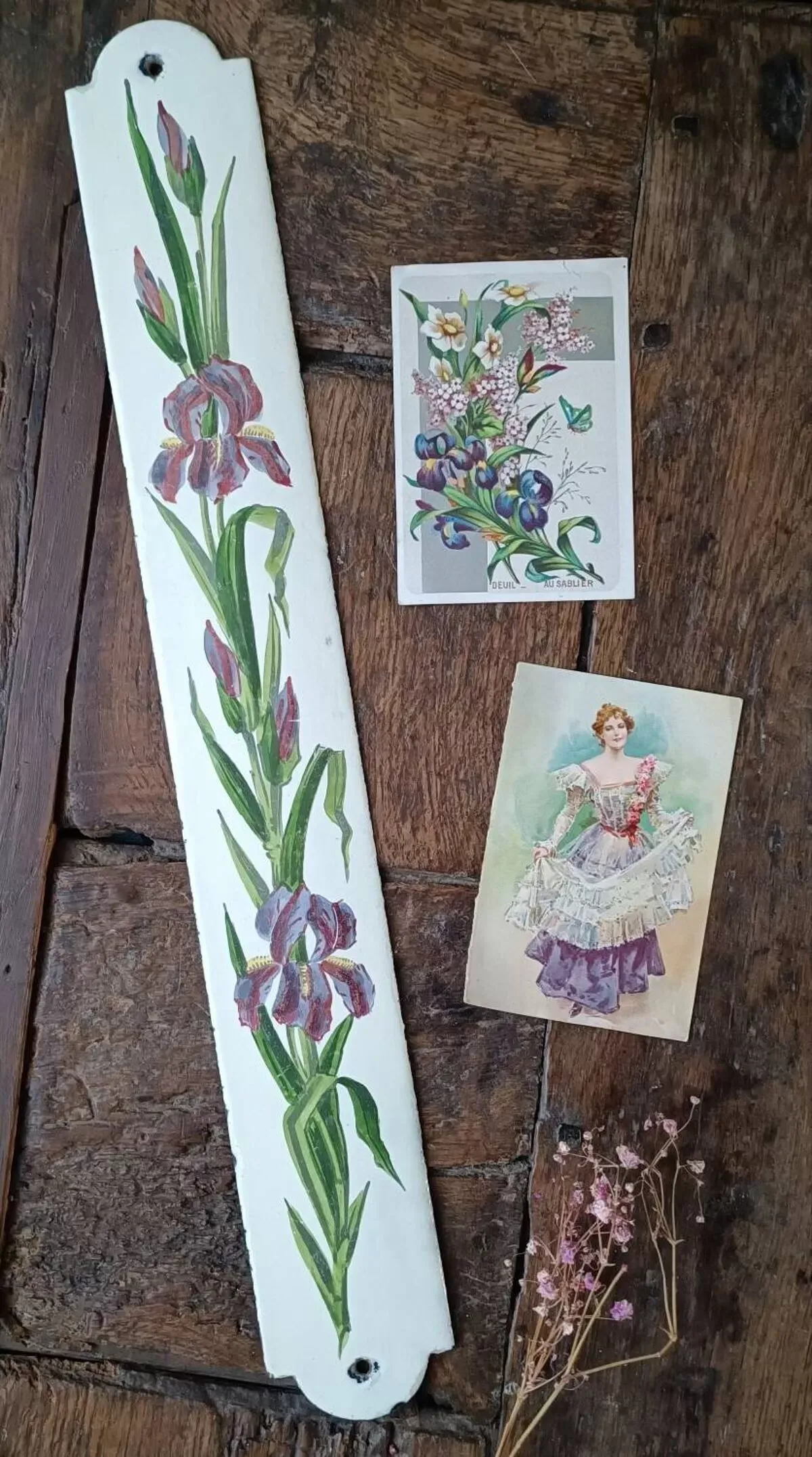 Illustration numéro 5 du produit Plaque de porte en tôle émaillée