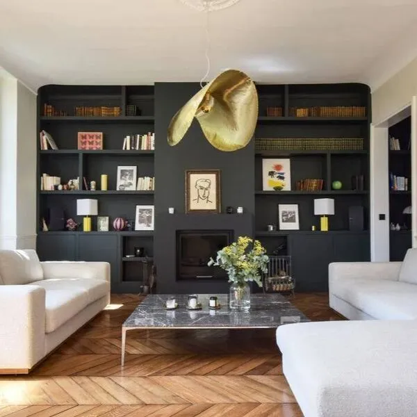 Illustration numéro 5 du produit Suspension Brass 96 – Gervasoni (Design Paola Navone) – Laiton Mat – 120 cm