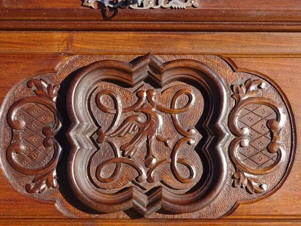 Illustration numéro 5 du produit Meuble 3 en 1, secrétaire, commode et vitrine